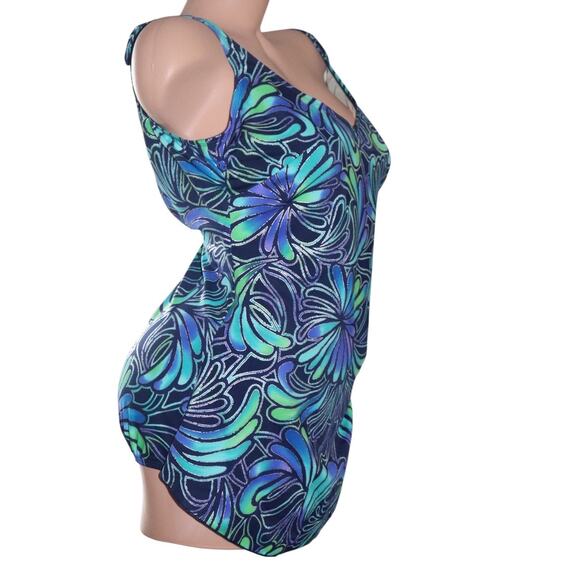 NWT Roxanne Classics V-Neck Sarong Bra Sized Swimsuit Size 16 40D - Picture 2 of 14